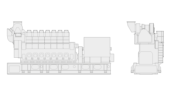 MAN 35/44DF CD technical drawing