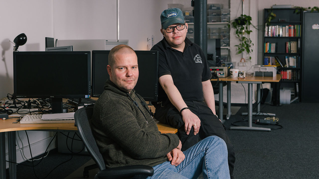 Nico and Felix Lindner inside the Recurity Labs office in Berlin, Germany Nico and Felix Lindner