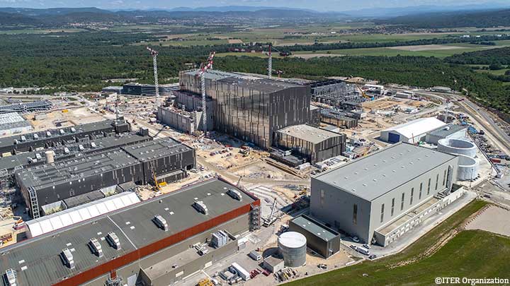 ITER construction site in Cadarache, Southern France