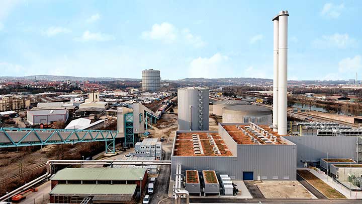 A combined heat and power (CHP) plant in Gaisburg