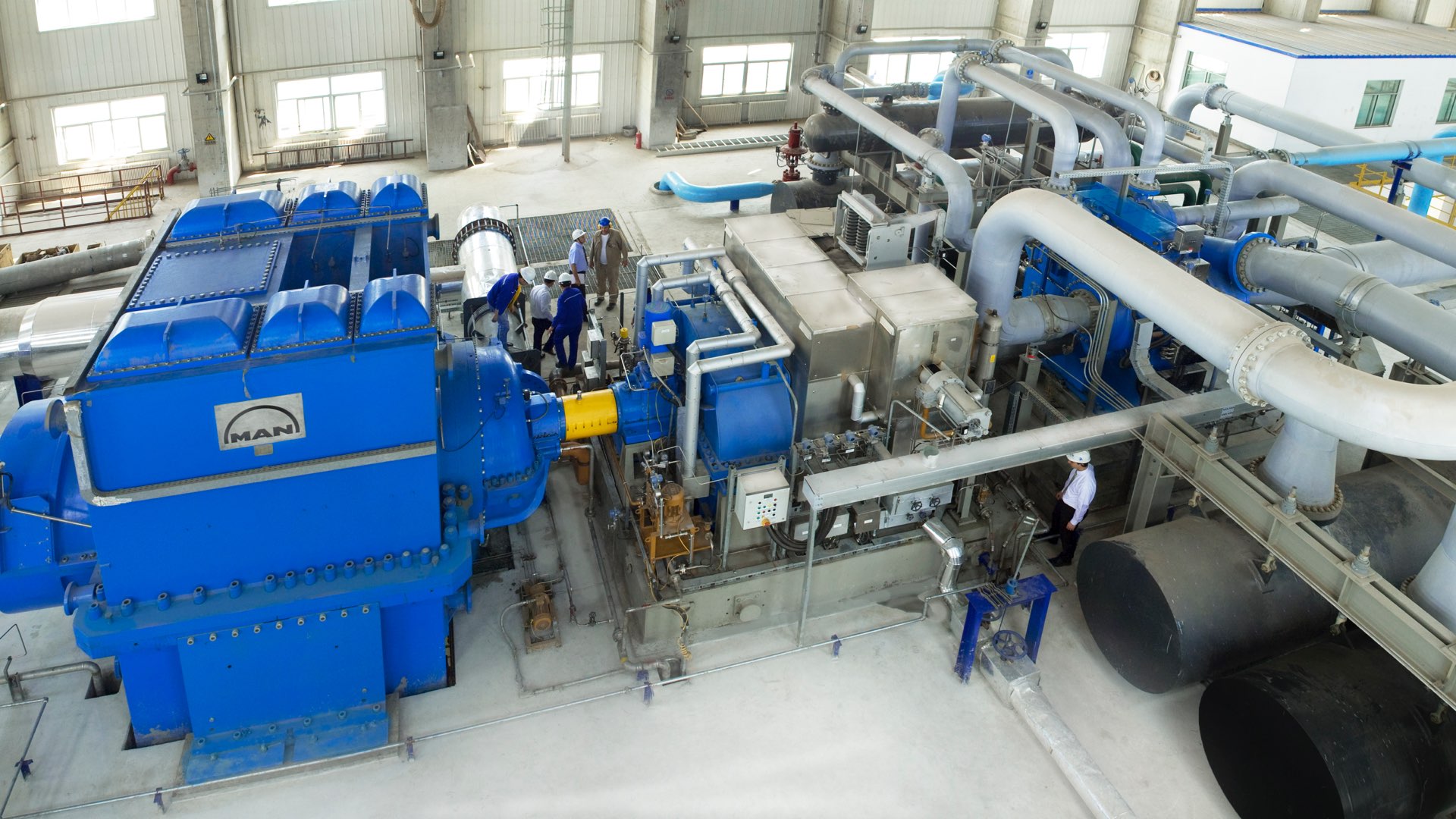 Steam turbine installed in Bautou, China