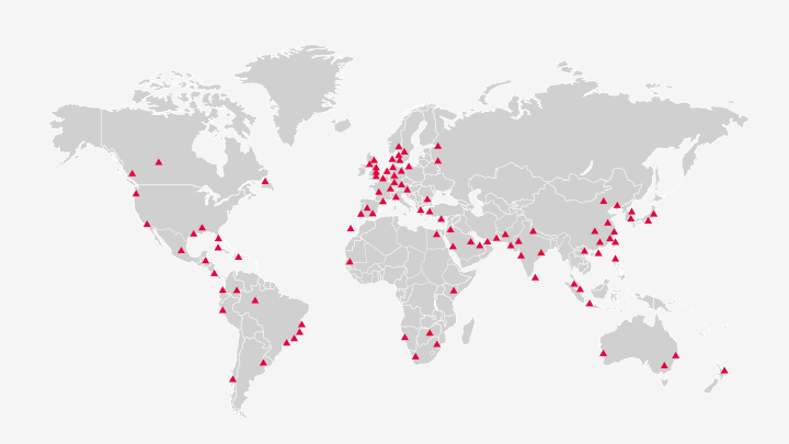 Worldwide-Service worldmap
